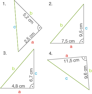 Flächensätze am rechtwinkligen Dreieck: Satz des ...