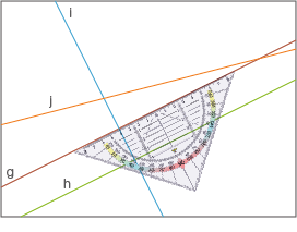 Diagramm mit Linien und Kurven, das mathematische Konzepte darstellt.